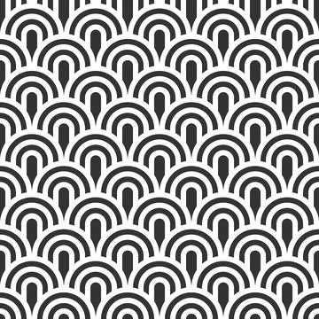 Seamless pattern background, abstract geometric wallpaper,  rainbow design, v Stock Illustration