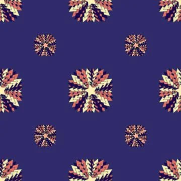 Seamless pattern. Background abstract purple blue with a decorative pattern o Stock Illustration