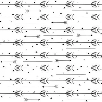 Seamless pattern background with arrows..Vector repeating texture. Can be use Stock Illustration