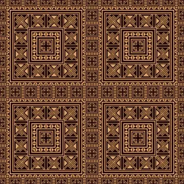 Seamless pattern background in beige and black colors. Stock Illustration