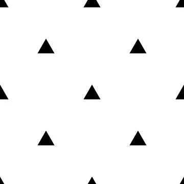 Seamless pattern background with black triangles. Stock Illustration