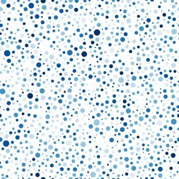 Seamless pattern background with blue dots on white vector Illustrazione stock