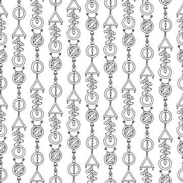 Seamless pattern background boho. 스톡 일러스트
