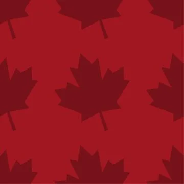 Seamless pattern background with Canadian maple leaf. Template for background 스톡 일러스트