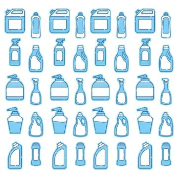 Seamless pattern background with cleaning icons Vector Stock Illustration