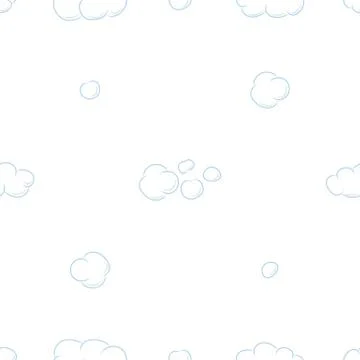 Seamless pattern background with clouds. イラスト素材