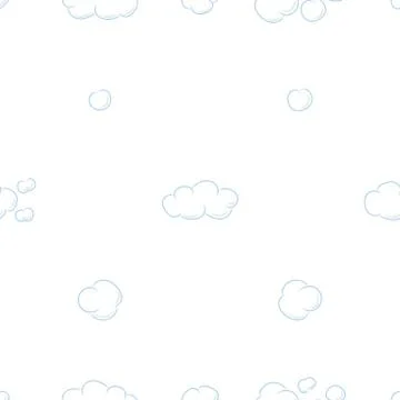 Seamless pattern background with clouds. 스톡 일러스트