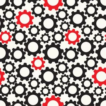 Seamless pattern background with cogwheels. Vector イラスト素材
