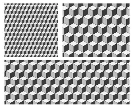 Seamless pattern background with cubes. MInimal wallpaper vector design Stock Illustration