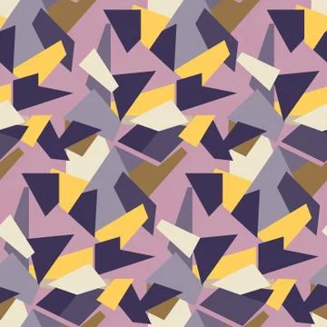 Seamless pattern background with different geometric shapes Stock Illustration