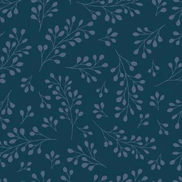 Seamless pattern background, digital paper with enchanting whimsical flowers Stock Illustration