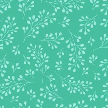 Seamless pattern background, digital paper with enchanting whimsical flowers Stock Illustration