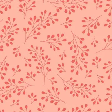 Seamless pattern background, digital paper with enchanting whimsical flowers Stock Illustration