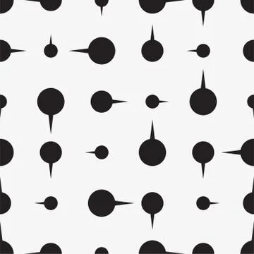 Seamless pattern background with dots arrows. Vector Stock Illustration