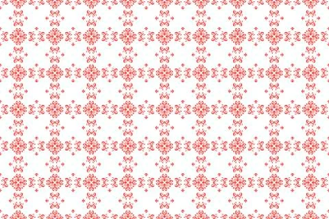 Seamless pattern background with ethnic interesting ornament. Stock Illustration