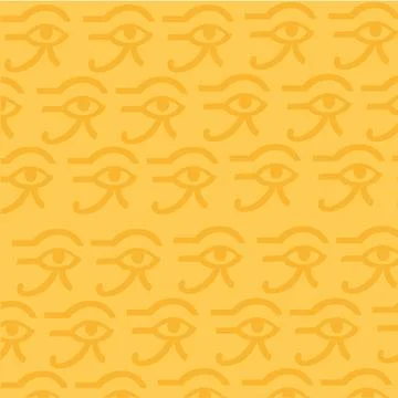 Seamless pattern background with an eye egyptian hieroglyph Vector イラスト素材