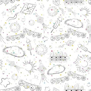 Seamless pattern background Festa Junina Poster Vector 스톡 일러스트