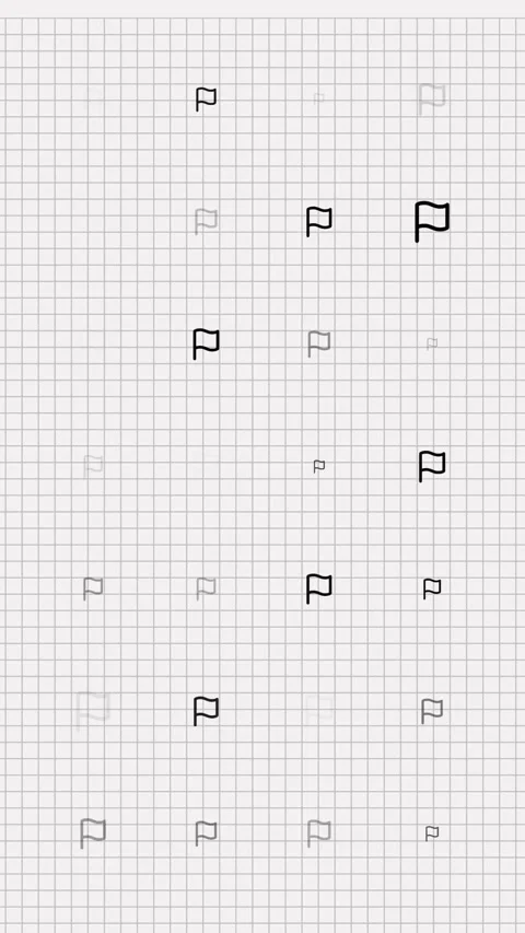Seamless pattern background with flags. animation. small, black and white flags Stock Footage 321599808