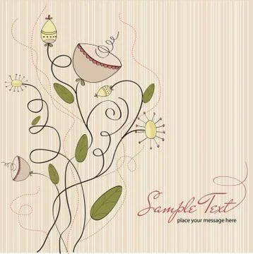 Seamless pattern background with flowers Stock Illustration