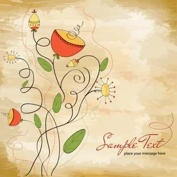 Seamless pattern background with flowers Stock Illustration