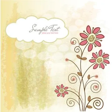 Seamless pattern background with flowers イラスト素材