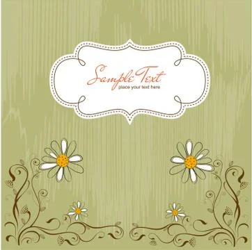 Seamless pattern background with flowers Stock Illustration