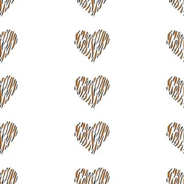 Seamless pattern background heart. 스톡 일러스트