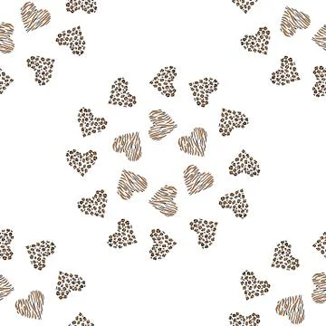 Seamless pattern background heart Stock Illustration
