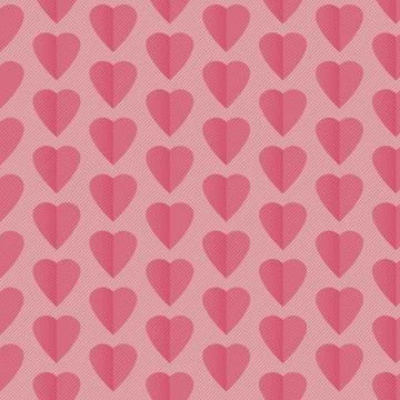 Seamless pattern background with hearts Stock Illustration