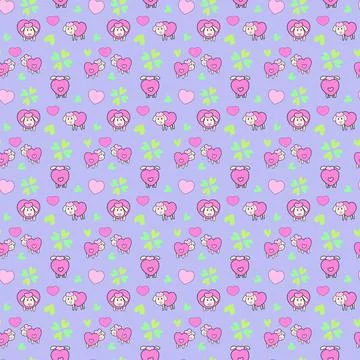 Seamless Pattern Background Stock Illustration