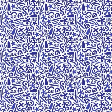 Seamless Pattern Background Stock Illustration