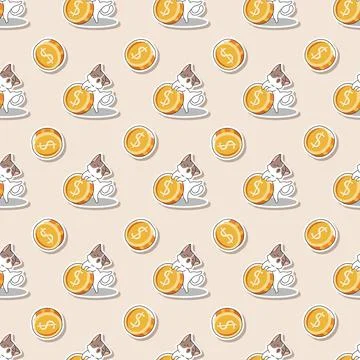 Seamless Pattern Background Stock Illustration