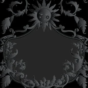 Seamless pattern, background Inbaroque, rococo, victorian, renaissance style. Stock Illustration