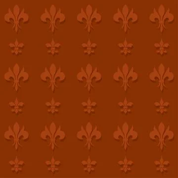 Seamless pattern background with lys flower symbols Vector 스톡 일러스트