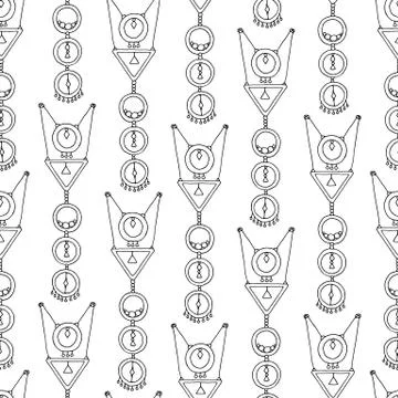 Seamless pattern background magic. Stock Illustration