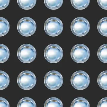 Seamless pattern background with metallic buttons Stock Illustration