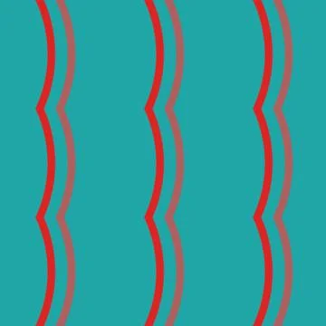 Seamless pattern background with multi-colored wavy lines. Stock Illustration