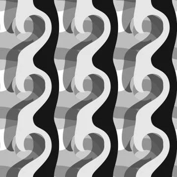 Seamless pattern background with multi-colored wavy lines. Stock Illustration