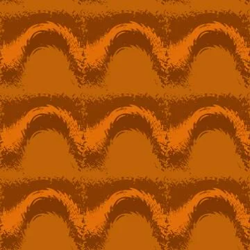 Seamless pattern background with multi-colored wavy lines. Stock Illustration