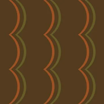 Seamless pattern background with multi-colored wavy lines. Stock Illustration