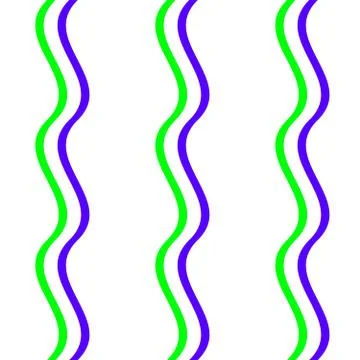 Seamless pattern background with multi-colored wavy lines. Stock Illustration