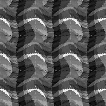 Seamless pattern background with multi-colored wavy lines. Stock Illustration