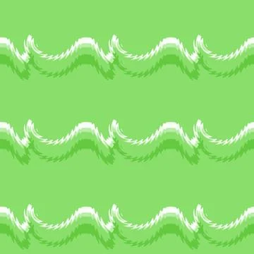 Seamless pattern background with multi-colored wavy lines. Stock Illustration