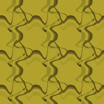 Seamless pattern background with multi-colored wavy lines. Stock Illustration