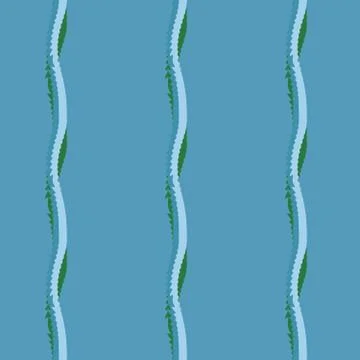 Seamless pattern background with multi-colored wavy lines. Stock Illustration