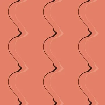 Seamless pattern background with multi-colored wavy lines. Stock Illustration