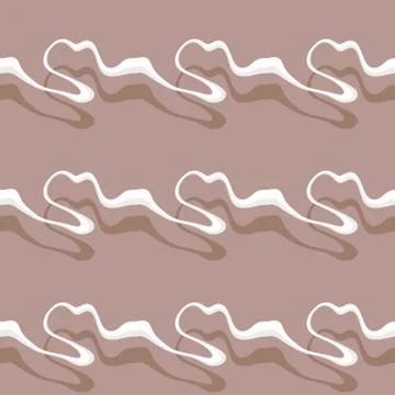 Seamless pattern background with multi-colored wavy lines. Stock Illustration