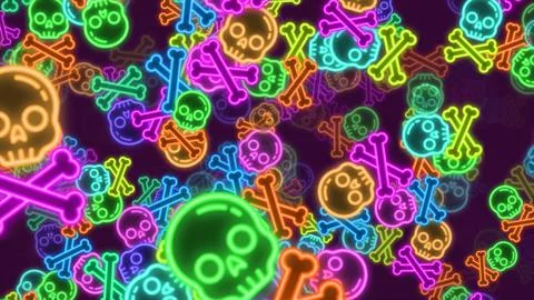 Seamless pattern background. multicolored Halloween icons イラスト素材