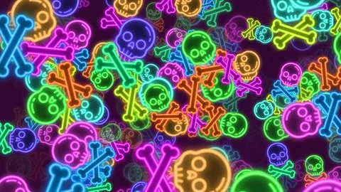 Seamless pattern background. multicolored Halloween icons Stock Illustration