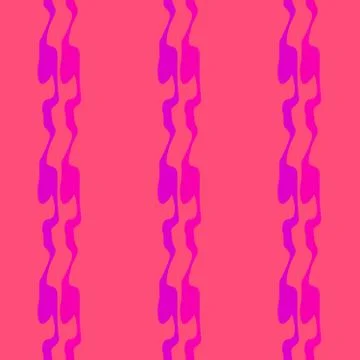 Seamless pattern background of multicolored lines with scribbler. Stock Illustration